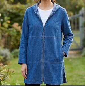 Indigo Purejill Women's Blue Denim Jacket. Size L